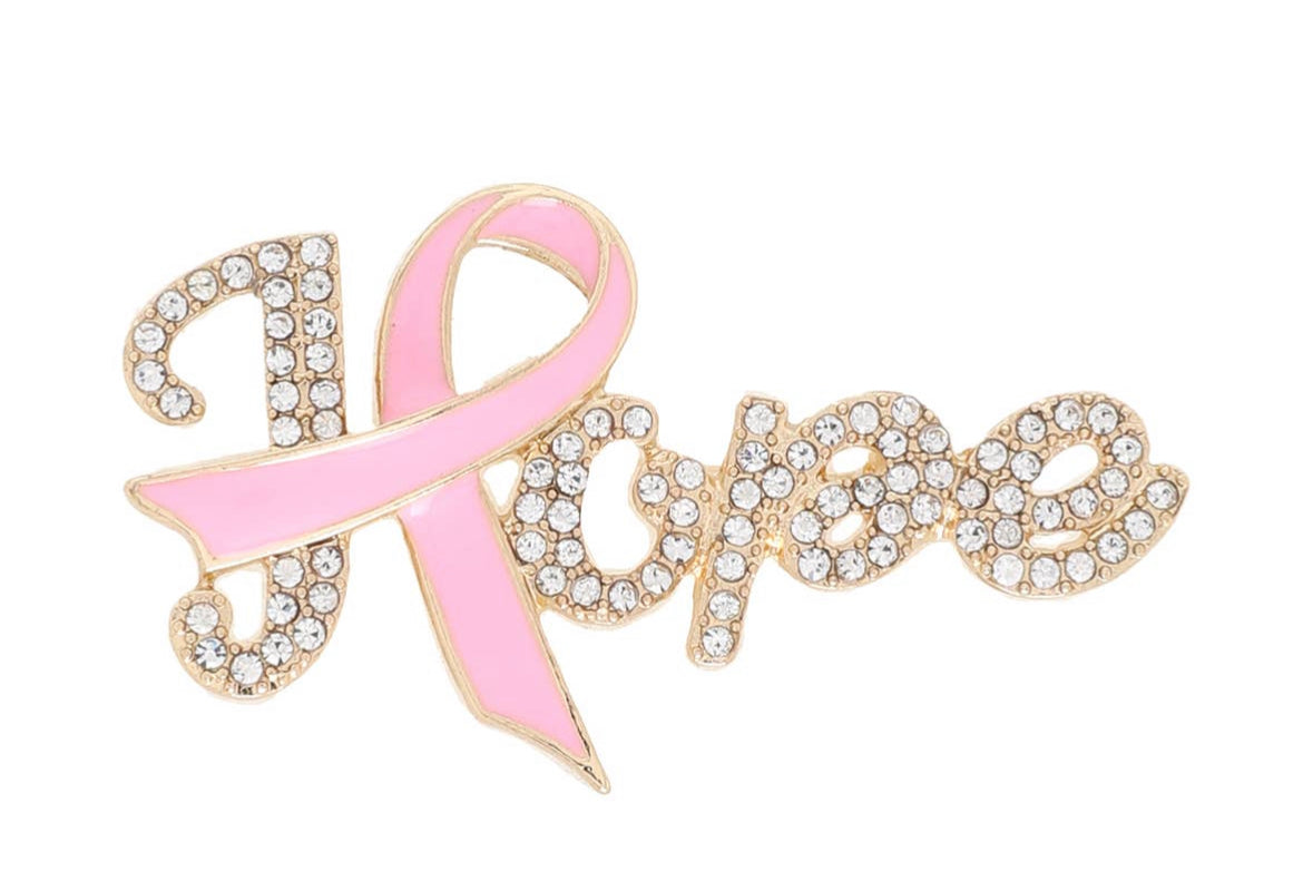 Breast Cancer Awareness Brooch