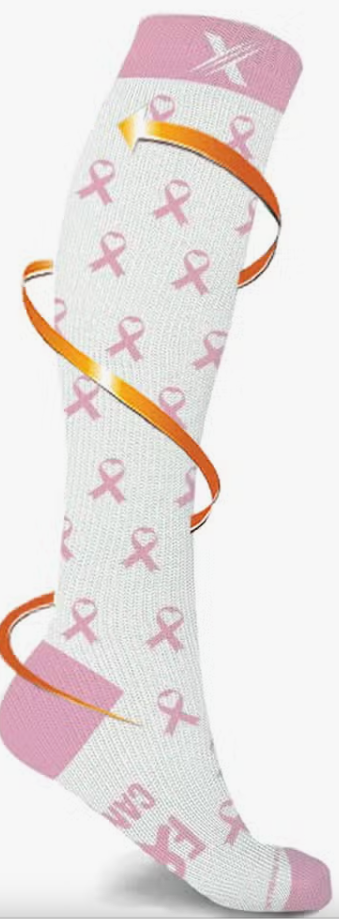 Breast Cancer Awareness Compression Socks