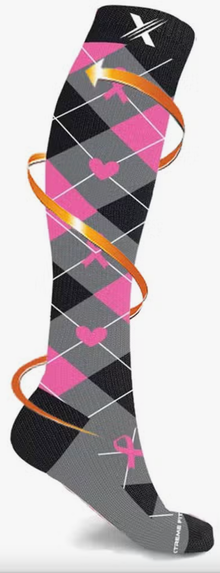 Breast Cancer Awareness Compression Socks